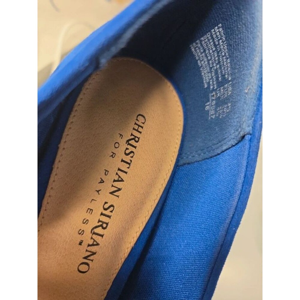 Christian Siriano cobalt blue heels - Picture 5 of 5